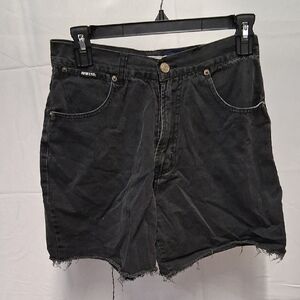 NWOT Womens Request Black Denim Shorts Sz. 28
